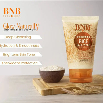 BNB Rice Extract Bright & Glow Kit – 3 in 1 Whitening, Brightening & Glow Facial for Girls and Women Smart Whitening Kit